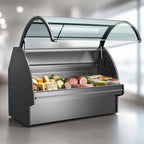 Thumbnail image #4 for Structural Concepts Fusion® GLDS5R Refrigerated Full-Service Single-Deck Deli Case, Self-Contained, Curved Lift-Up Glass, 62-7/8 Inch Wide