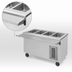 Thumbnail image #4 for Randell RANFG HTD-5 72-Inch Mobile Modular Electric Hot Food Table with Enclosed Base and 5 Wells