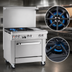 Thumbnail image #4 for Ultimate 36-Inch Commercial Gas Range with 24-Inch Thermostatic Griddle and Cabinet Base