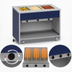 Thumbnail image #4 for Atlas Metal INFIH-3 Mobile Electric Hot Food Unit, 3-Well, Open Cabinet Base