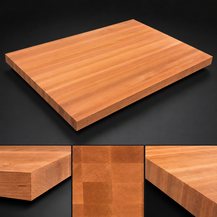 Product image #4 for Boos Block American Cherry Edge Grain Kitchen Countertop, 60 Inches x 42 Inches x 3 Inches, Varnique Finish