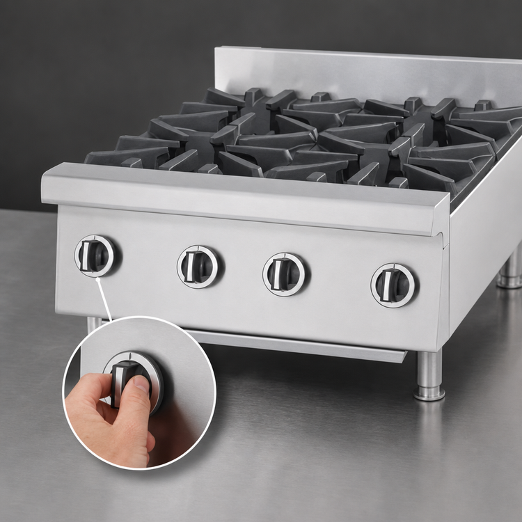 Product image #4 for Garland US Range UT Counter UTOG24-4 24-Inch Heavy-Duty Gas Countertop Hot Plate with 4 Open Burners