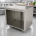 Thumbnail image #4 for Advance Tabco 72-Inch x 24-Inch Stainless Steel Work Table with Open Front Cabinet Base
