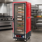 Thumbnail image #4 for Metro C5 Insulation Armour C539-CFC-U Mobile Full-Height Heated Holding & Proofing Cabinet, Clear Door, 18 Sheet Pan/34 Hotel Pan Capacity