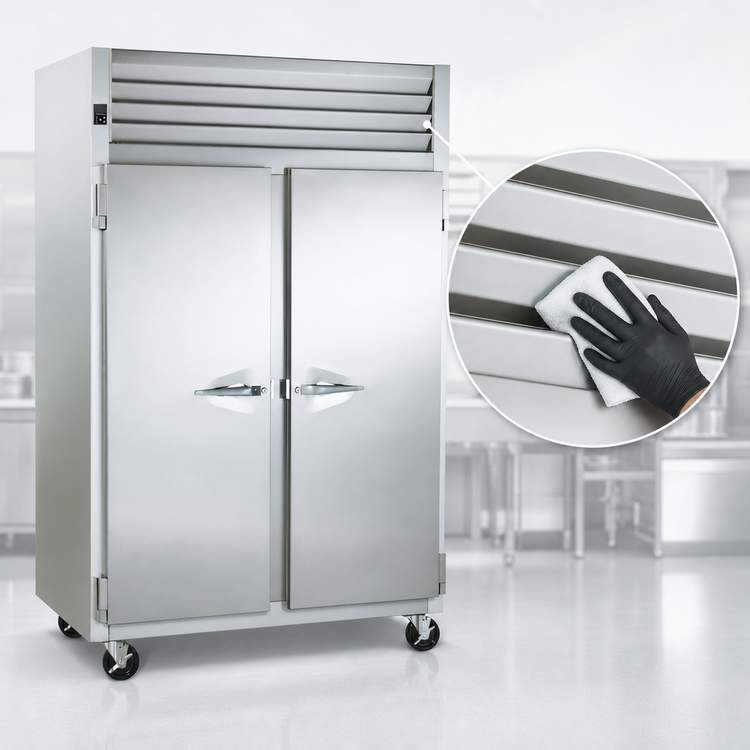 Product image #4 for Traulsen Spec-Line 48-Inch 2-Section Standard-Depth Reach-In Freezer with Full-Height Solid Doors