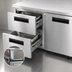 Thumbnail image #4 for Hoshizaki Steelheart 48-Inch Two-Section Undercounter Freezer with 2 Drawers and Solid Door, 12 Cu. Ft.