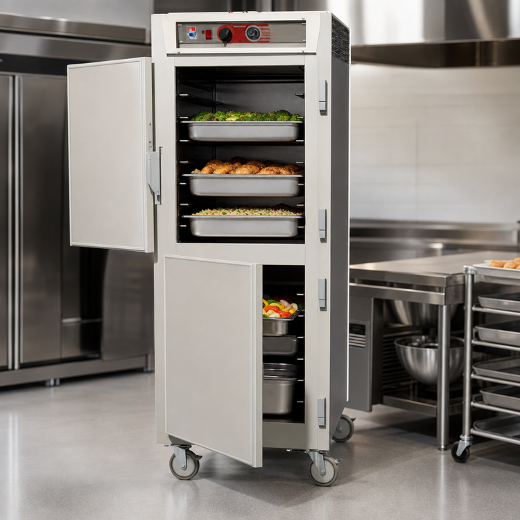 Product image #4 for Metro C5 6 Series Full-Height Mobile Heated Holding Cabinet with Solid Dutch Doors and Universal Wire Slides, 120V