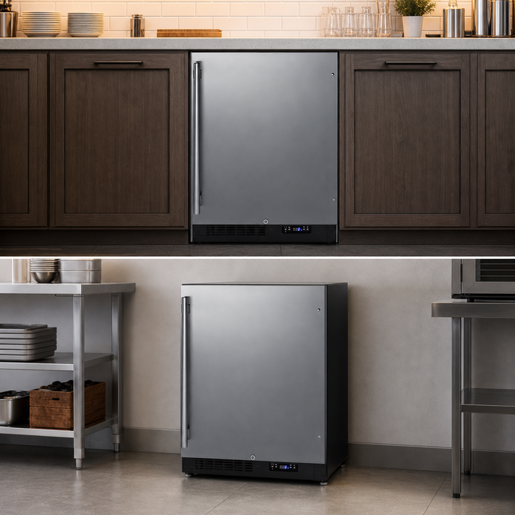 Product image #5 for Summit Appliance ALFZ51 24-Inch Undercounter Upright All-Freezer, 4 Cu. Ft., Stainless Steel Door