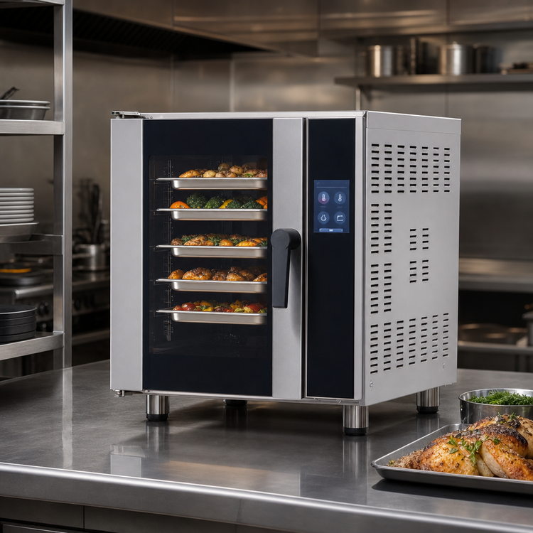 Product image #4 for Turbofan E33T5 Half-Size Electric Convection Oven, Touch Screen, 5-Pan Capacity