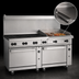 Thumbnail image #4 for Wolf Challenger XL 72-Inch Gas Restaurant Range with 8 Open Burners, 24-Inch Griddle, Standard Oven, and Convection Oven