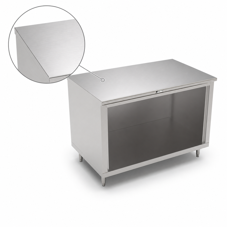 Product image #4 for John Boos 60-Inch x 30-Inch Stainless Steel Work Table with Open Front Cabinet Base