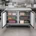 Thumbnail image #4 for Maxx Cold X-Series 48-Inch 2-Section Undercounter Freezer, 12 Cu. Ft., Stainless Steel