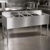 Thumbnail image #4 for Serv-Ware 38.5-Inch Three-Compartment Stainless Steel Bar Sink with 3-Inch Backsplash