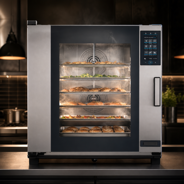 Product image #4 for UNOX ChefTop MIND.Maps Plus Gas Countertop Combi Oven / Steam Oven, 6 Full-Size Sheet Pan / 12 Hotel Pan Capacity