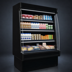 Thumbnail image #4 for Howard-McCray 35E Series R-OD35E-4S-B-LED Remote Dairy Open Merchandiser, 51"W, 78.5"H, 4-Tier LED Shelves, Black