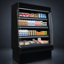 Thumbnail image #4 for Howard-McCray 35E Series Remote Dairy Open Merchandiser, 51 Inch Wide, 4-Tier LED Shelves, Black, Endless Design
