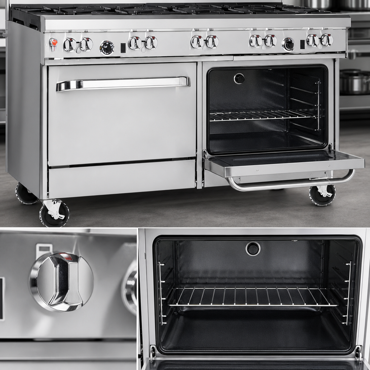 Product image #4 for Southbend Ultimate 60-Inch Gas Restaurant Range with Standard Oven and Cabinet Base