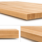 Thumbnail image #4 for John Boos Boos Block KCT-BL7227-O 72" x 27" Maple Edge-Grain Kitchen Countertop, 1-1/2" Thick, Penetrating Oil Finish, Flat Top