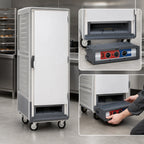 Thumbnail image #4 for Metro C5 Insulation Armour C539-CFS-L-GY Mobile Heated Holding & Proofing Cabinet, Full Height, 35 Full-Size Pan, 120V