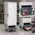 Thumbnail image #4 for Metro C5 3 Series Mobile Full Height Heated Holding & Proofing Cabinet with Gray Insulation Armour, Solid Insulated Door, Lip Load Slides, 35 Pan Capacity
