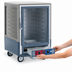 Thumbnail image #4 for Metro C5 3 Series Half-Height Low-Watt Combination Heated Holding and Proofing Cabinet with Gray Insulation Armour, Clear Polycarbonate Door, and Fixed Wire Slides