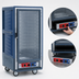Thumbnail image #4 for Metro C5 3 Series Low-Watt Mobile Heated Holding & Proofing Cabinet, 3/4 Height, Blue Insulation Armour, Clear Polycarbonate Door