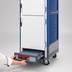 Thumbnail image #4 for Metro C5 3 Series Full-Height Mobile Heated Holding Cabinet with Dutch Solid Doors, Lip Load Slides, and Blue Insulation Armour