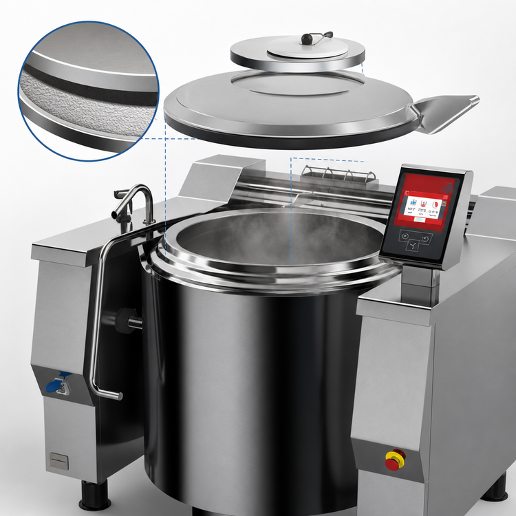 Product image #4 for Baskett UPRIG062_V1 Tilting Kettle, Gas, Indirect Heat, 62 Gallon Capacity