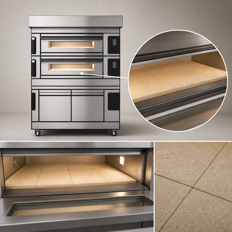 Product image #4 for Moretti Forni S125E 2-Deck Electric Pizza Deck Oven with Proofer