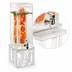 Thumbnail image #4 for Portland 3 Gallon Square Acrylic Beverage Dispenser with Infusion Chamber, Drip Tray, and Spigot, White