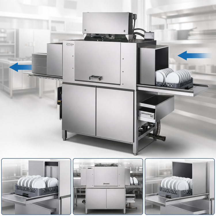Product image #4 for American Dish Service ADC-44 LOW R-L Low Temperature Right-to-Left Conveyor Dishwasher