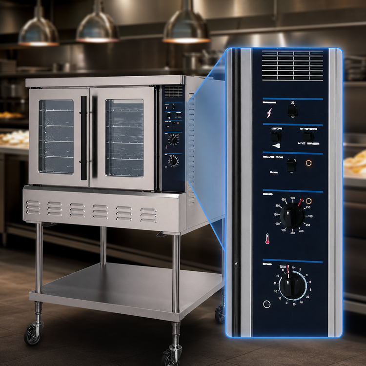 Product image #4 for Lang Strato Series Gas Baker's Depth 1-Deck Commercial Convection Oven, 5-Pan Capacity