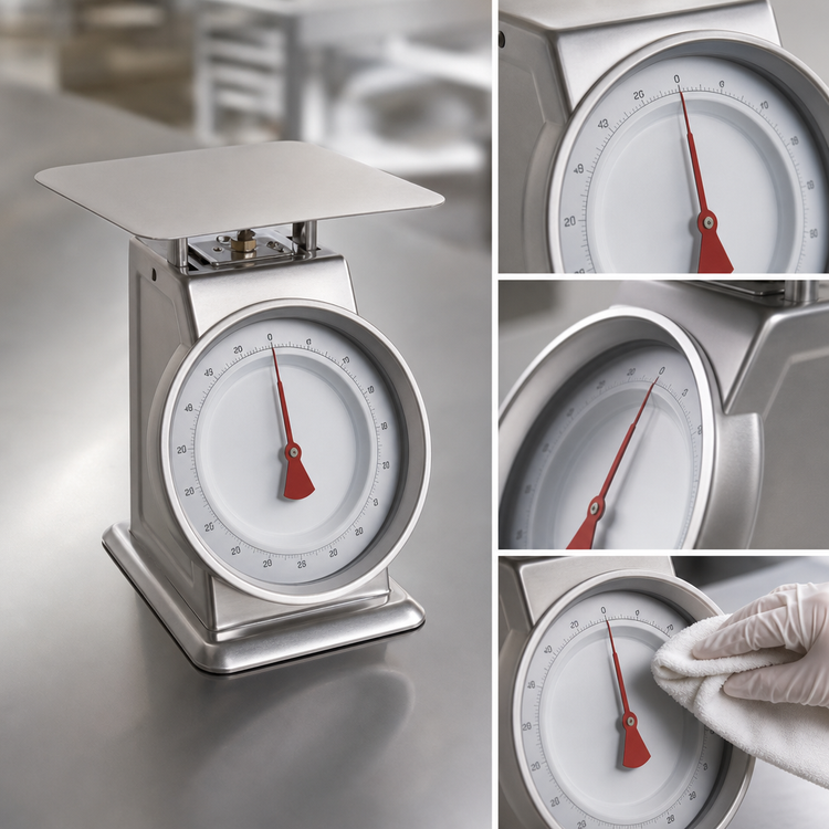 Product image #4 for Edlund HD-25 Stainless Steel Top-Loading Portion Control Food Scale, 25 lb Capacity, Sloped Face