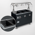 Thumbnail image #4 for Vollrath 2-Series Affordable Portable Deluxe 4-Well Mobile Hot Food Station with Breath Guard and Enclosed Base