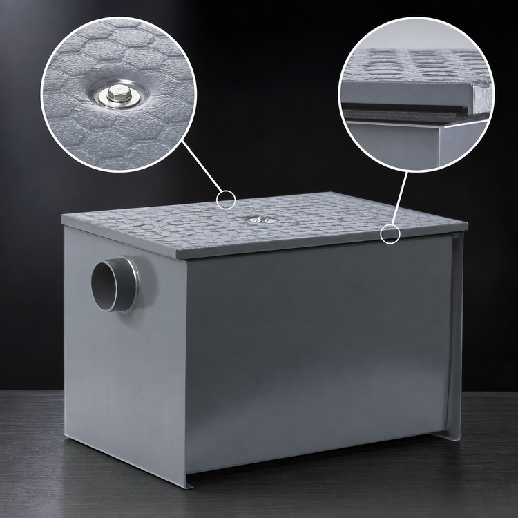 Product image #4 for Dormont WD-35 Grease Interceptor, 35 GPM, 70 lb. Capacity, 3-Inch Inlet & Outlet