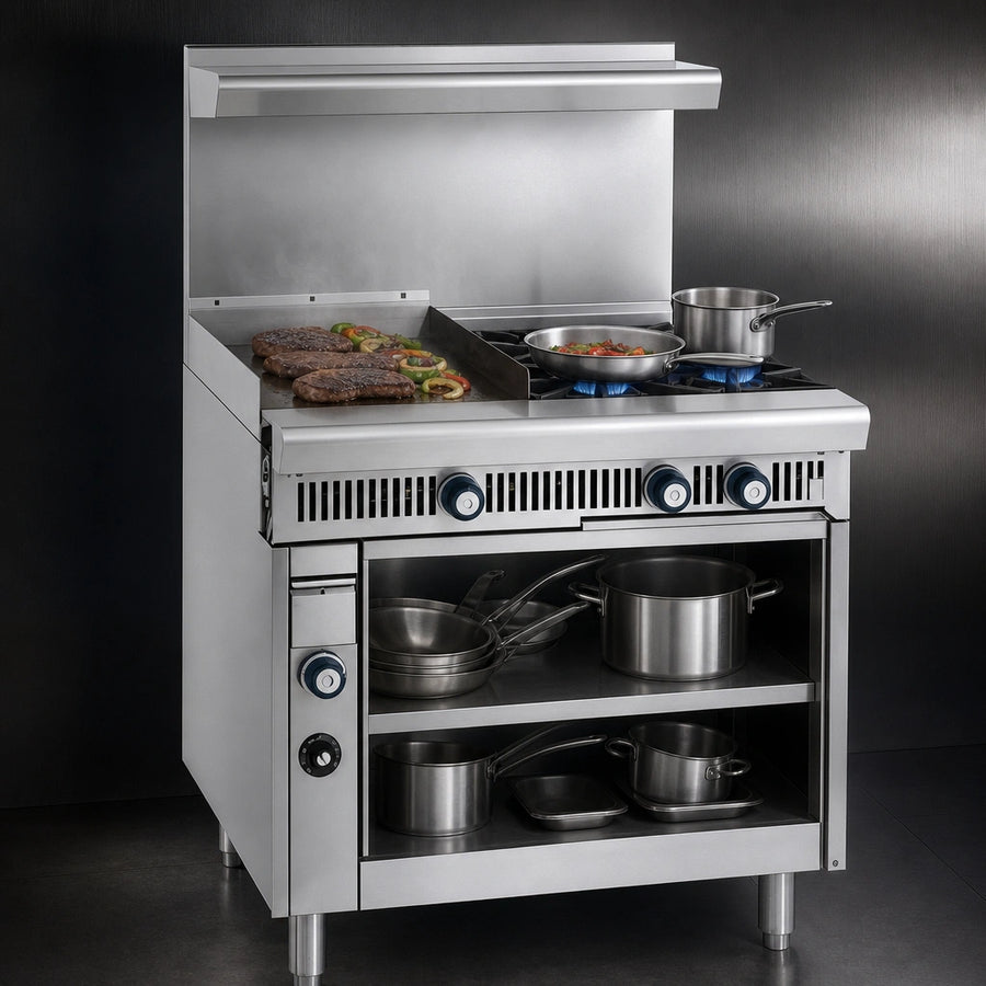 Two Open Burners