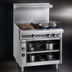 Thumbnail image #4 for Imperial Spec Series 36-Inch Heavy-Duty Gas Range with 2 Open Burners, 18-Inch Thermostatic Griddle, and Open Cabinet Base