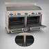 Thumbnail image #4 for Comstock-Castle 60-Inch Gas Char-Broiler Range with Two Standard Ovens