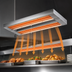 Thumbnail image #4 for Hatco Glo-Ray® 132-Inch Double Unlighted Infrared Strip Heater, Aluminum, 4640 Watts
