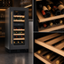 Thumbnail image #5 for KoolMore Dual Zone Wine Cooler with Glass Display Door, Black and Stainless Steel, 14.8 Inch Wide
