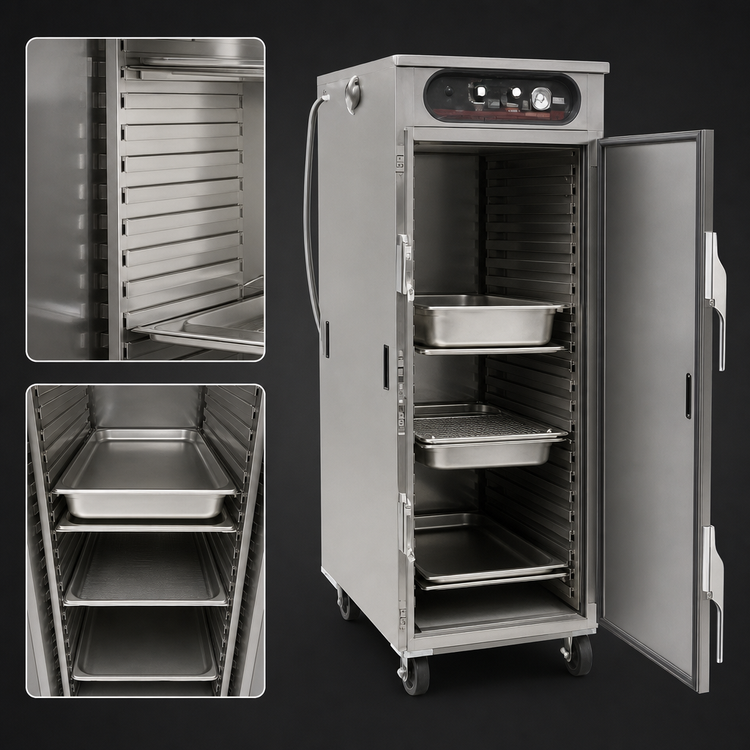 Product image #4 for hotLOGIX HL9-5 Undercounter Heated Humidified Holding Cabinet, Solid Door, 1 Compartment