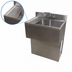 Thumbnail image #4 for BK Resources Slim-Line 36-Inch Two-Compartment Underbar Sink with Left Drainboard and Faucet