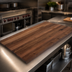 Thumbnail image #4 for Boos Block American Black Walnut Edge Grain Kitchen Countertop, 144 x 42 x 1-1/2 Inch, Varnique Finish