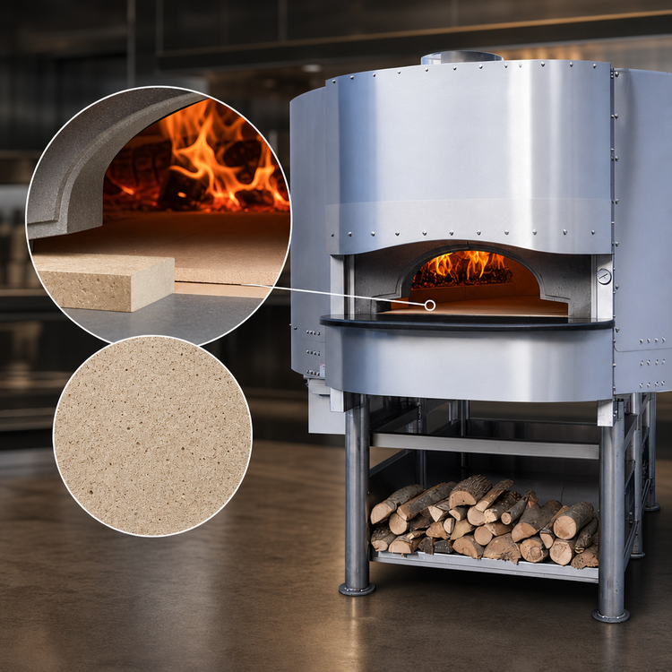 Product image #4 for Morello Forni FW100 Round Wood-Fired Stone Hearth Pizza Oven with Stand, 39-Inch Cooking Diameter