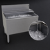 Thumbnail image #4 for Glastender Extra Deep Stainless Steel Underbar Ice Bin with 10-Circuit Cold Plate, 36 x 24 Inches