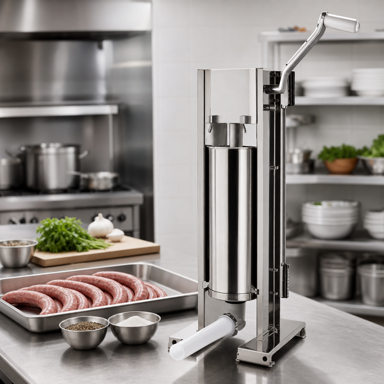 Product image #4 for Trento Manual Vertical Sausage Stuffer, 2-Speed Gear Drive, 18 lb Capacity