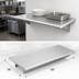 Thumbnail image #4 for Eagle Group 36-Inch x 18-Inch Pass-Thru Stainless Steel Shelf with Wall Bracket