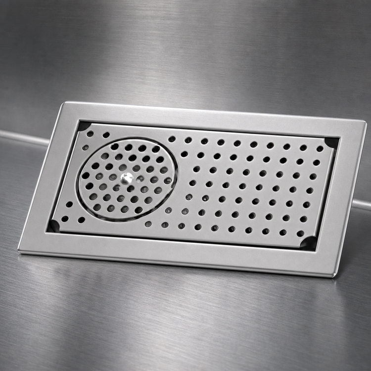 Product image #4 for Eagle Spec-Bar Drop-In Glass Rinser Trough, Type 300 Stainless Steel