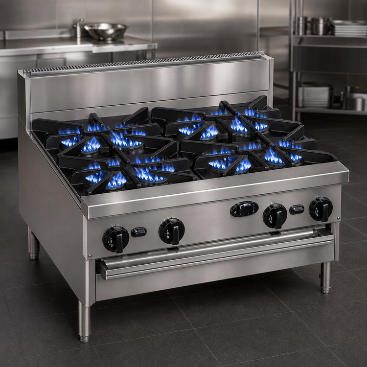 Product image #4 for Bistro 72-Inch Modular Gas Restaurant Range with 12 Open Burners