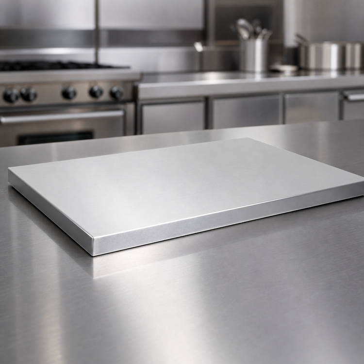 Product image #5 for John Boos Stainless Steel Countertop, 72 x 25 Inches, 1-1/2 Inch Thick, No Backsplash